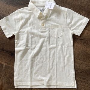 Crewcuts Everyday Cream Polo NWT Size 6-7